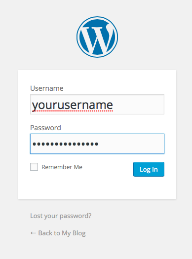 Wordpress Login Box